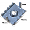 Locking Clips - Usually used in the END of a BOARD where a BUTT joint is