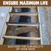 Joist Rubber Cover for Decks – Stop timber joist ROT  - 25m Rolls