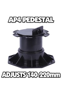 10x Adjustable risers feet - Decking Timber support pedestal  - AP4 = 140 - 220mm